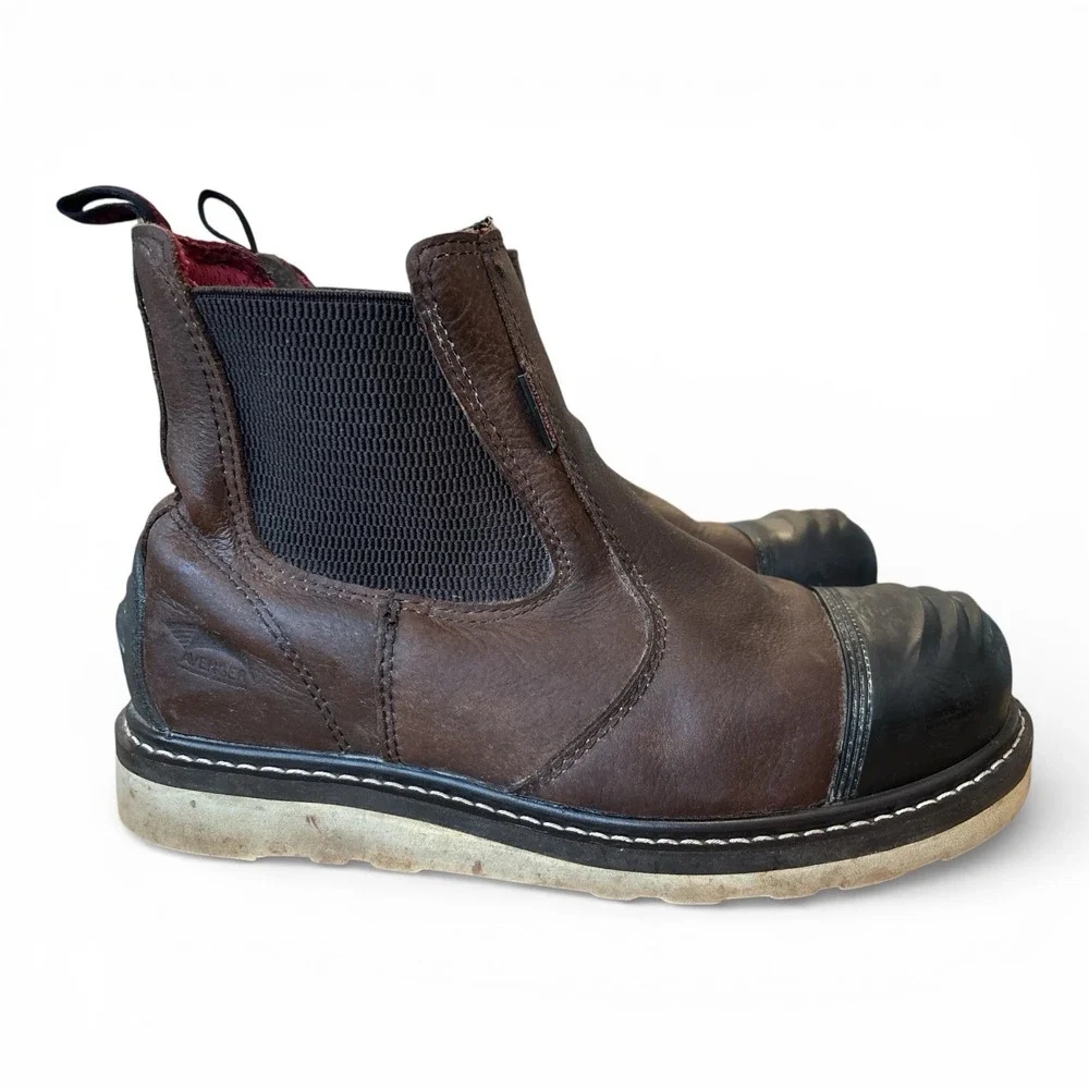 Avenger Romeo Wedge Steel Toe Work Boots, ASTM, Men's Size 11.5